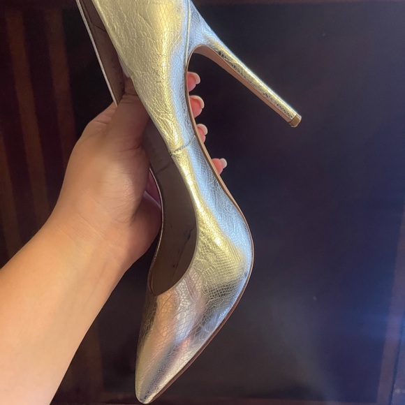 Casadei Metallic Gold Stiletto Heels - Picture 9 of 9